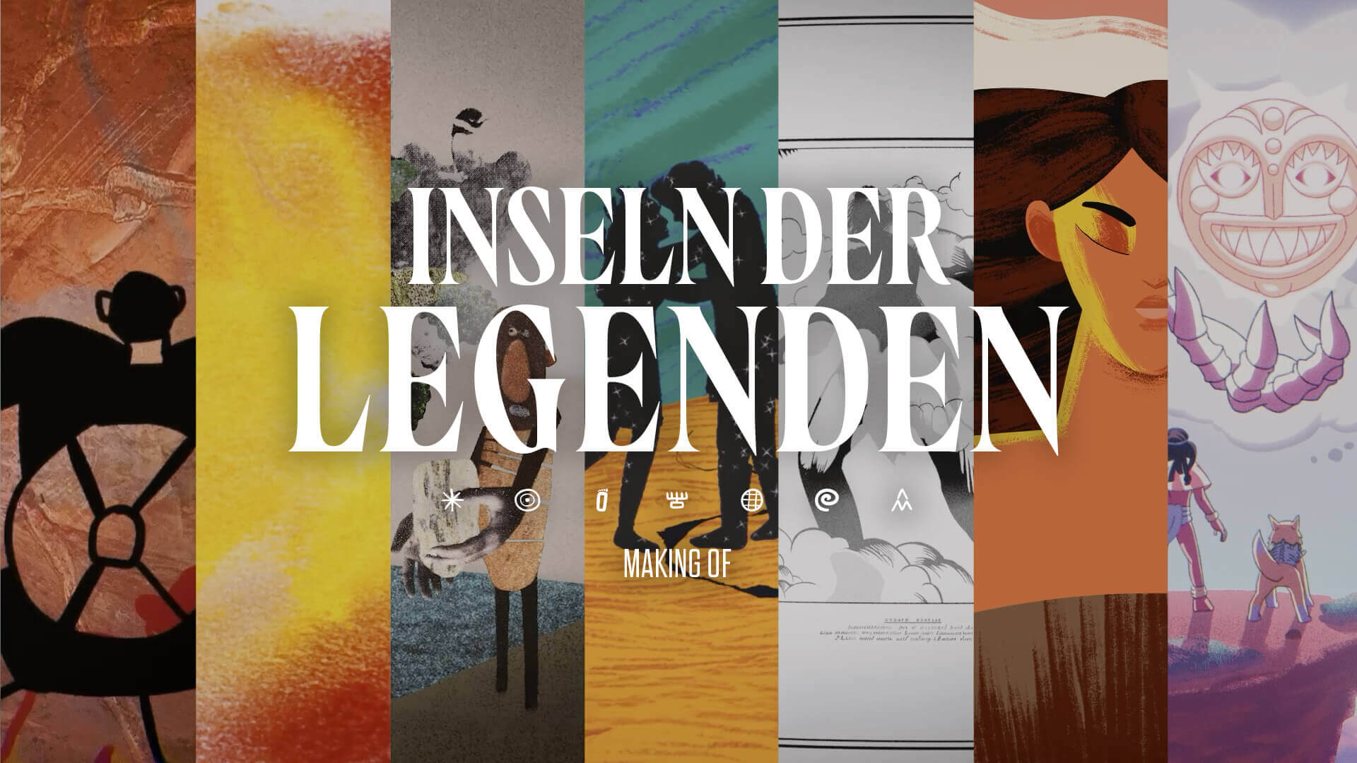 Making-of-Video, das den kreativen Prozess und die Entstehung des Projekts Inseln der Legenden zeigt.
