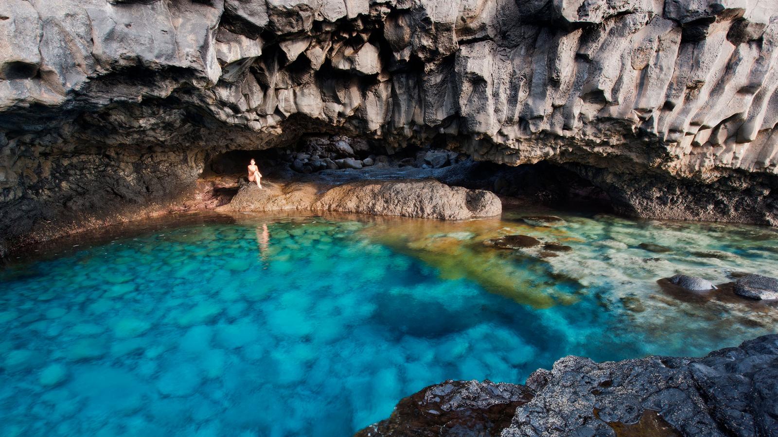Charco Azul auf El Hierro Hallo Kanarische Inseln