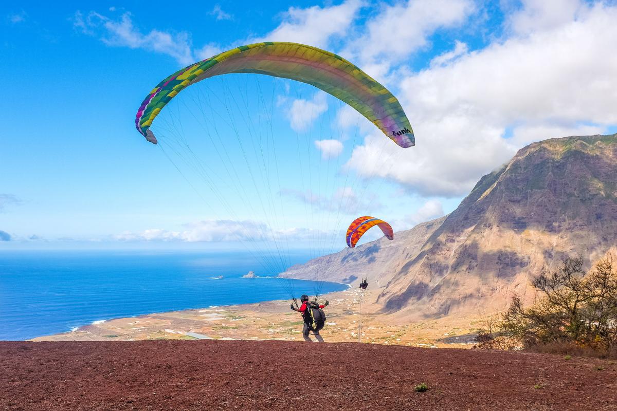 El Hierro. Parapente