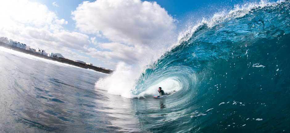 Bodyboarden in El Quemao  Bodyboard- Spots auf Lanzarote