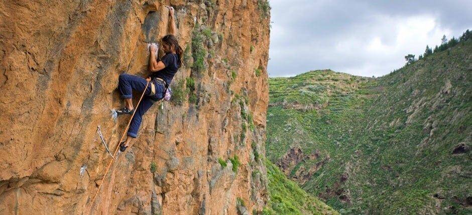 Klettern am Felsen von Guaria Klettern auf Teneriffa