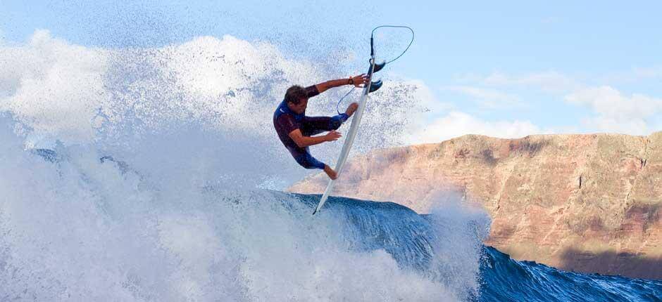 Surfen am Spot La Izquierda de San Juan  Surf- Spots auf Lanzarote