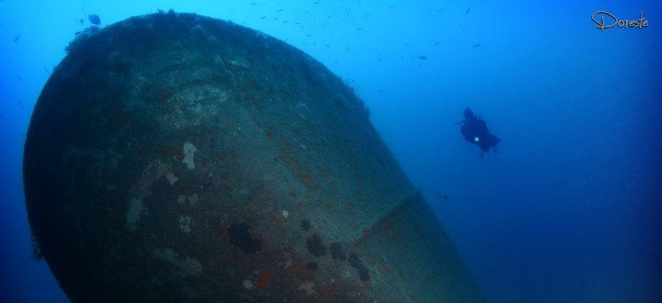 Tauchen in den Wracks von Mogán auf Gran Canaria