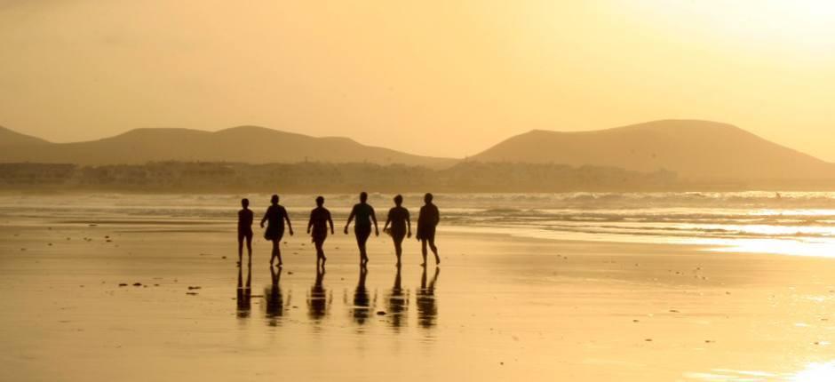 Playa de Famara Beliebte Strände auf Lanzarote