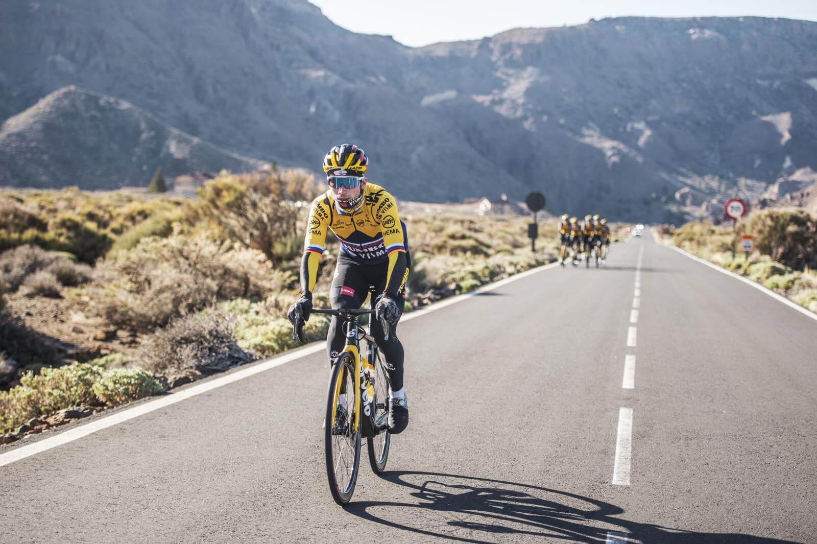 Primoz Roglic en El Teide