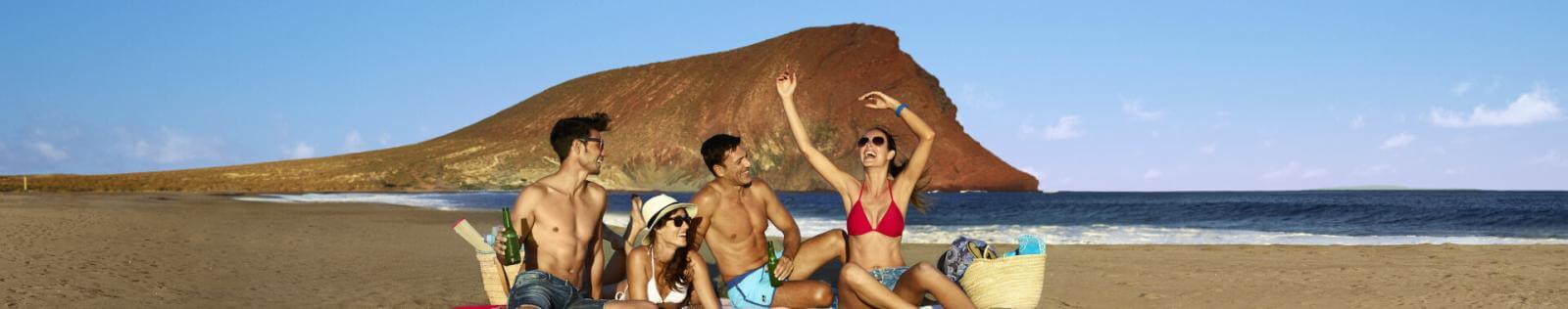 Amigos en la Playa de La Tejita