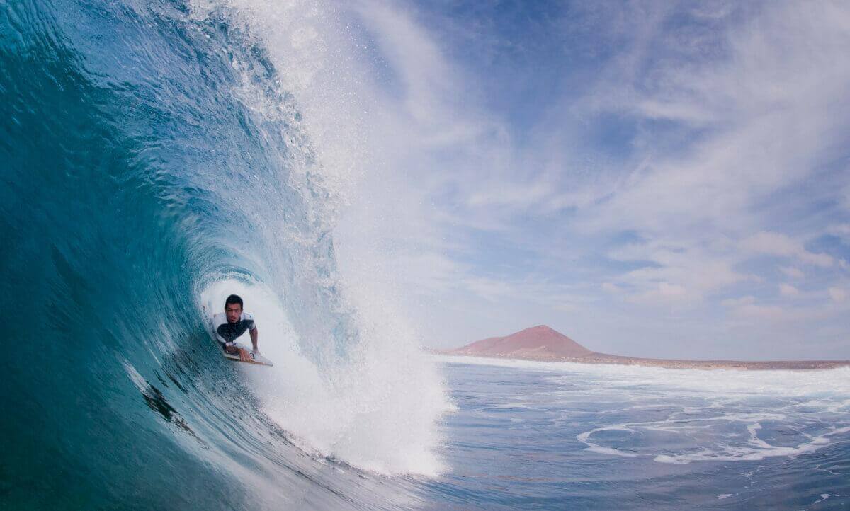 Banner spots de bodyboard en las Islas Canarias.