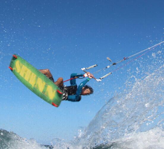 Banner kitesurf en las Islas Canarias.