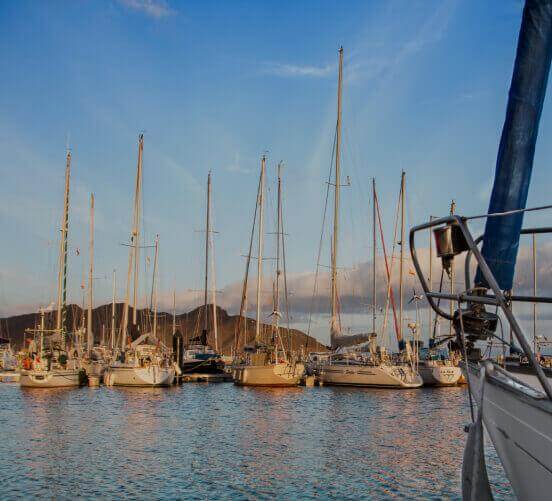 Banner Puertos y marinas en las Islas Canarias.