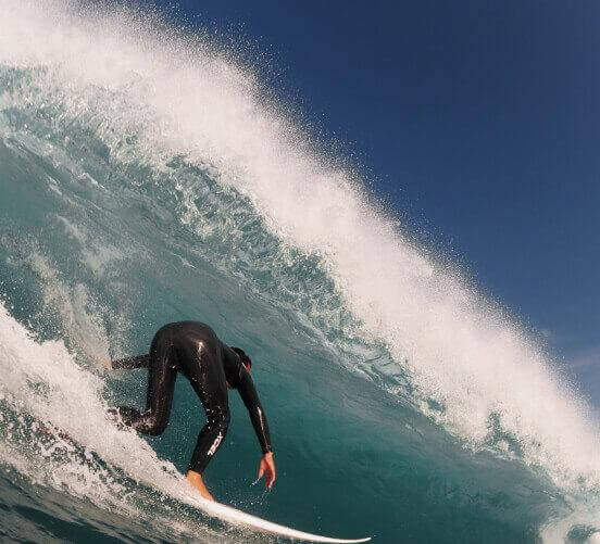 Banner surf en las Islas Canarias.