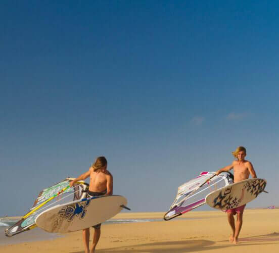 Banner windsurf en las Islas Canarias.