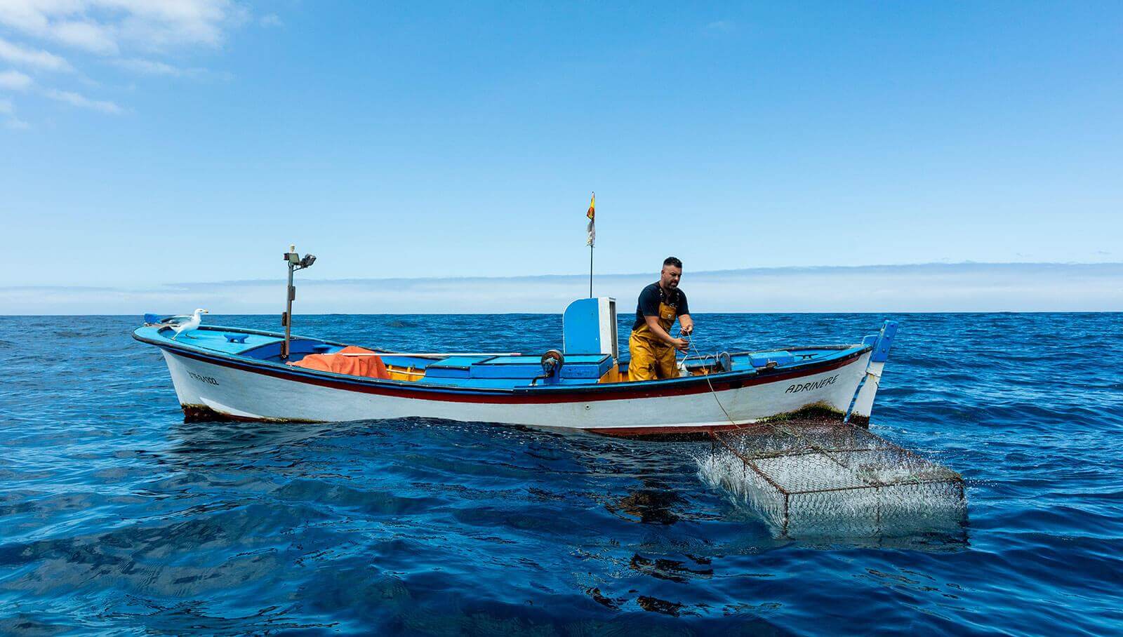 Traditioneller Fischfang. Tenerife