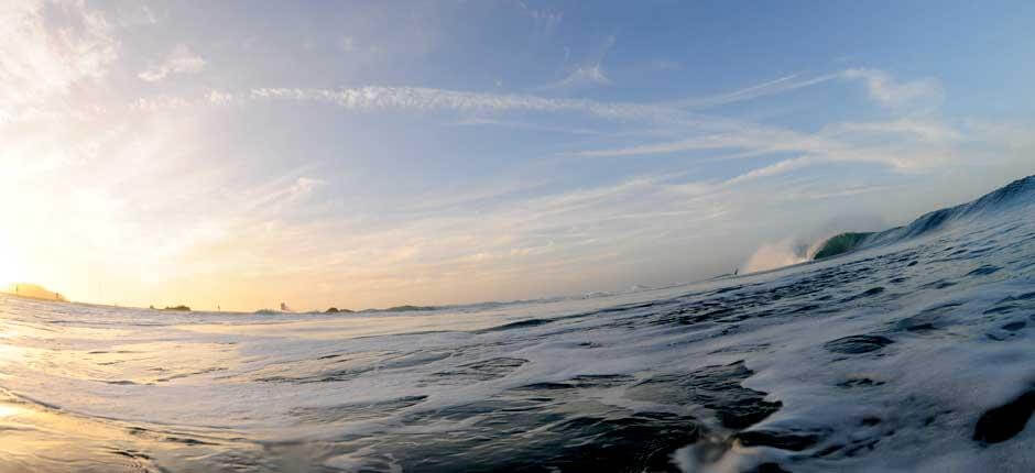 Bodyboarden in El Burro Bodyboard-Spots auf Fuerteventura