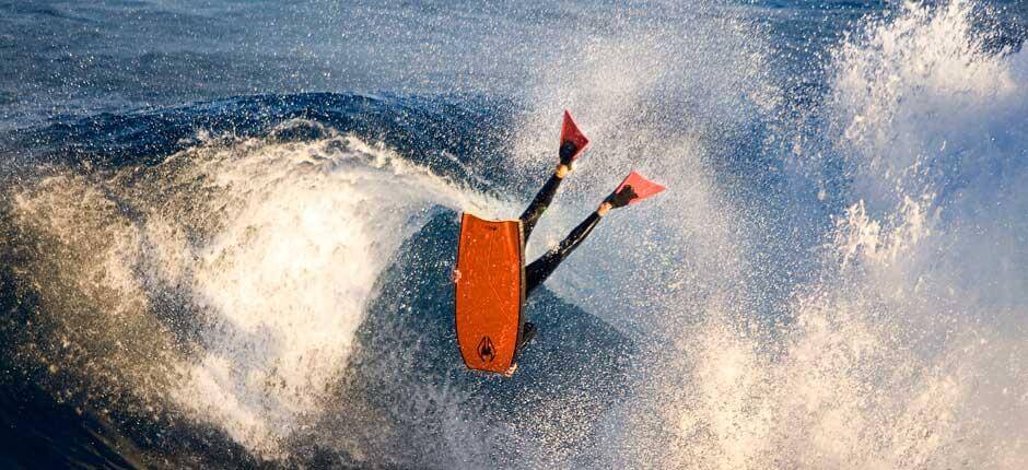 Bodyboarden in El Frontón Bodyboard- Spots auf Gran Canaria