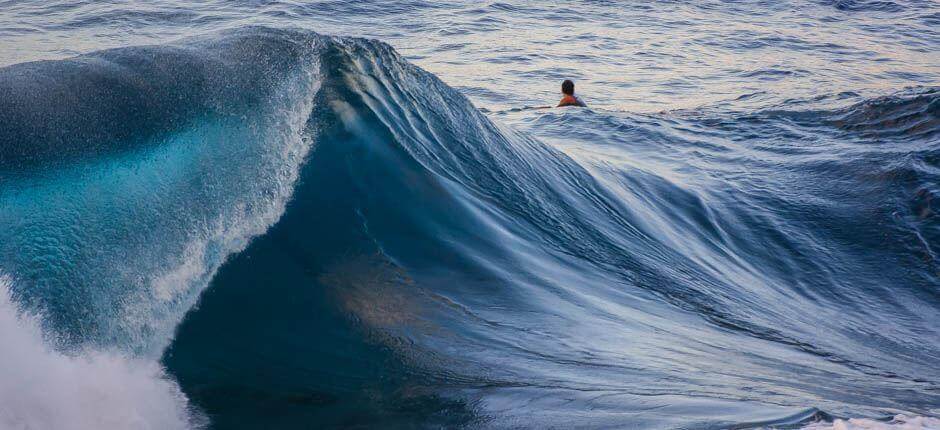 Bodyboarden in El Frontón Bodyboard- Spots auf Gran Canaria
