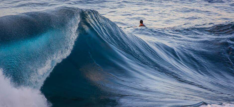 Bodyboarden in El Frontón  Bodyboard- Spots auf Gran Canaria