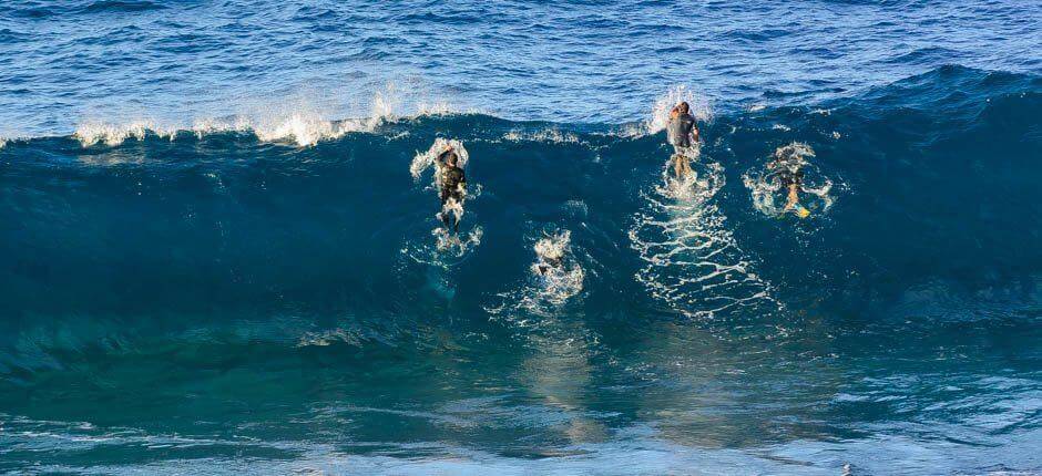 Bodyboarden in El Frontón Bodyboard- Spots auf Gran Canaria