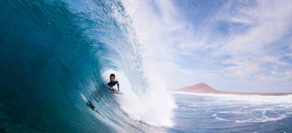 Bodyboarden in Baja del Ganado Bodyboard- Spots auf Lanzarote