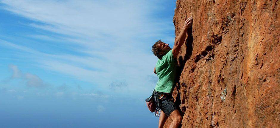 Klettern am Felsen von Guaria Klettern auf Teneriffa