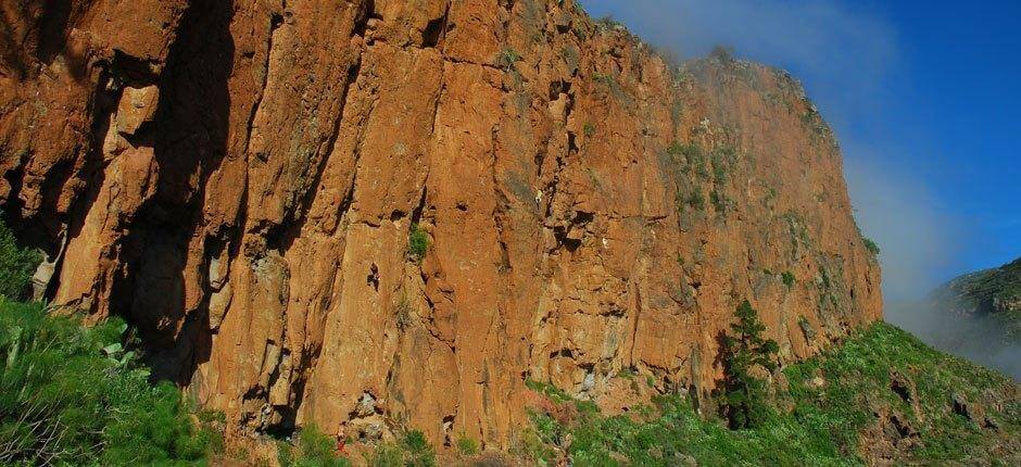Klettern am Felsen von Guaria Klettern auf Teneriffa