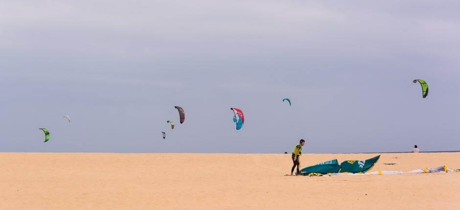 Kitesurfen am Flag Beach  Kitesurf- Spots auf Fuerteventura