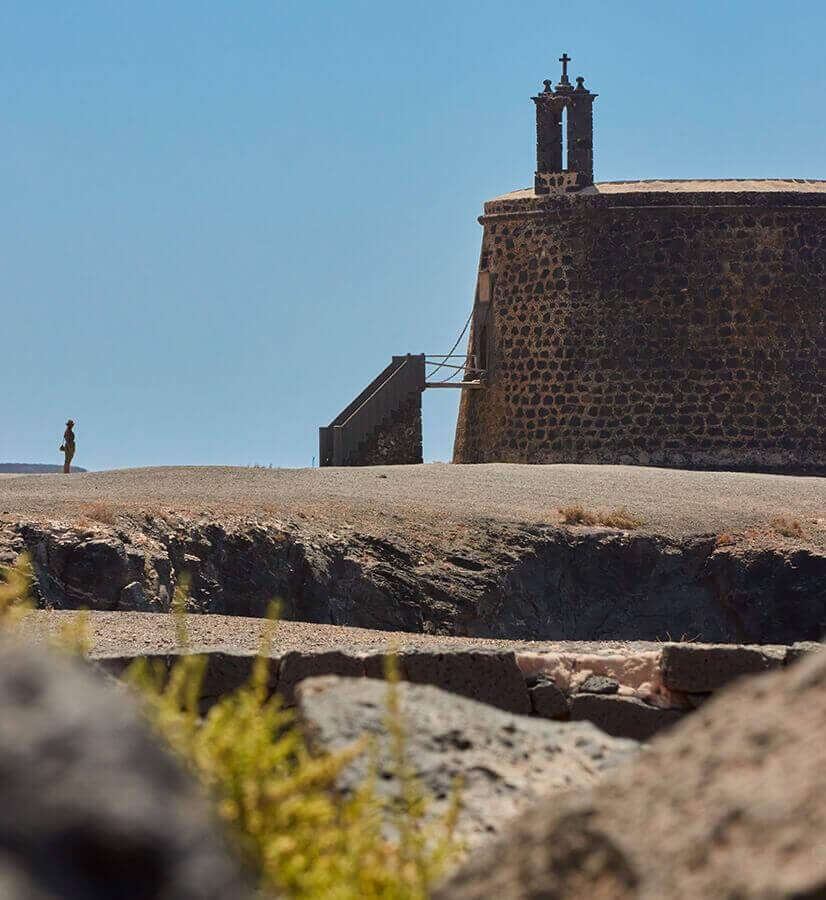 Festung von San Marcial del Rubicon und von Guanapay, Lanzarote.